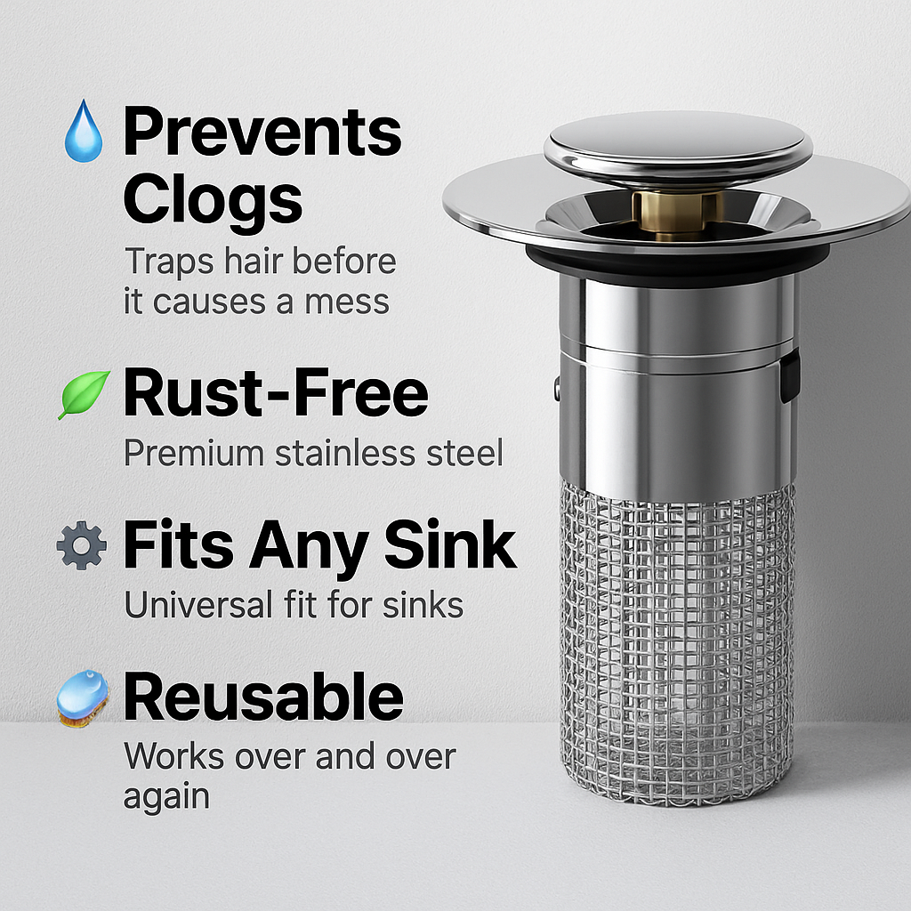 OrriDrain™ 2-in-1 Sink Stopper